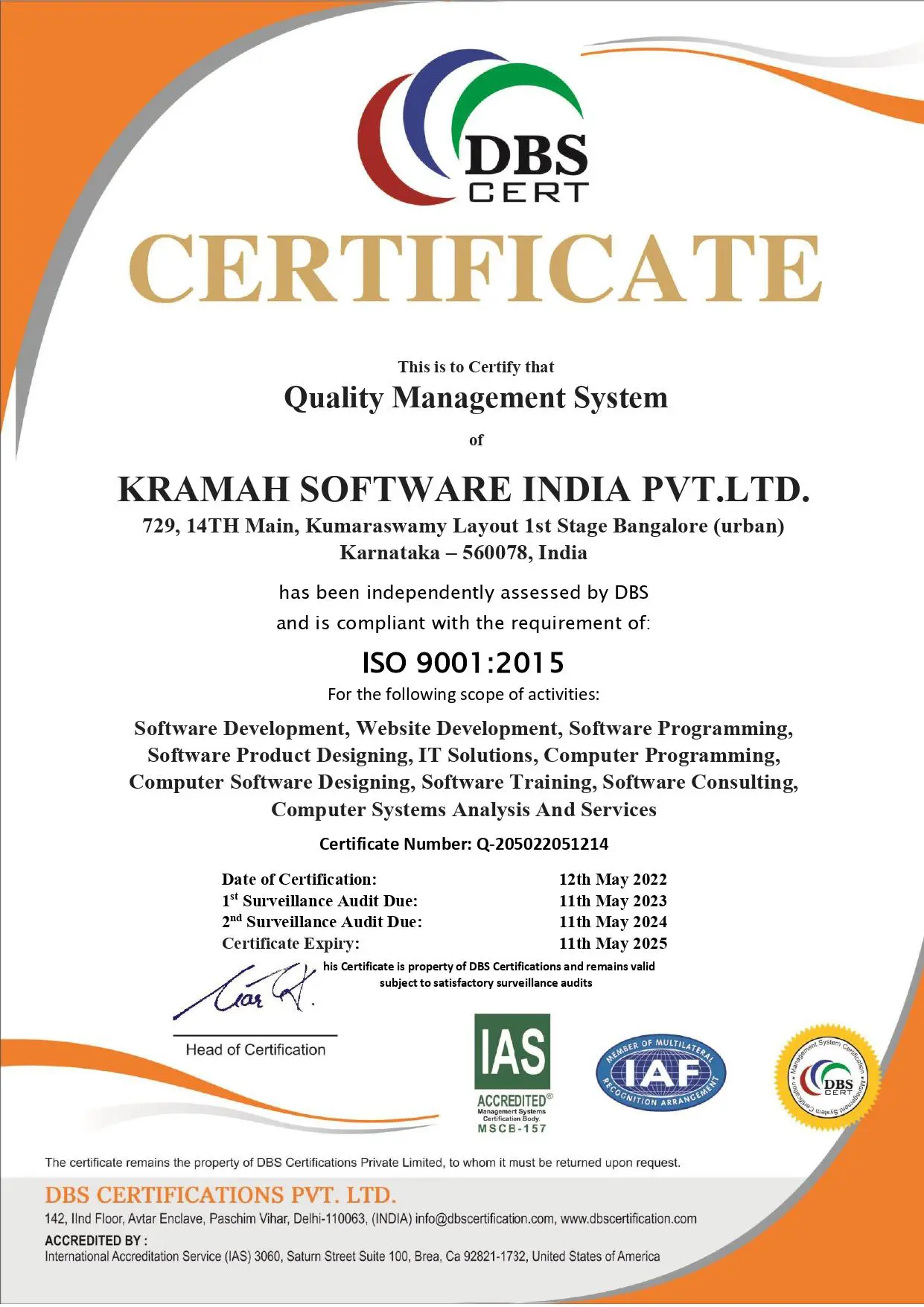 Accreditation Analytics Software by Kramah Software