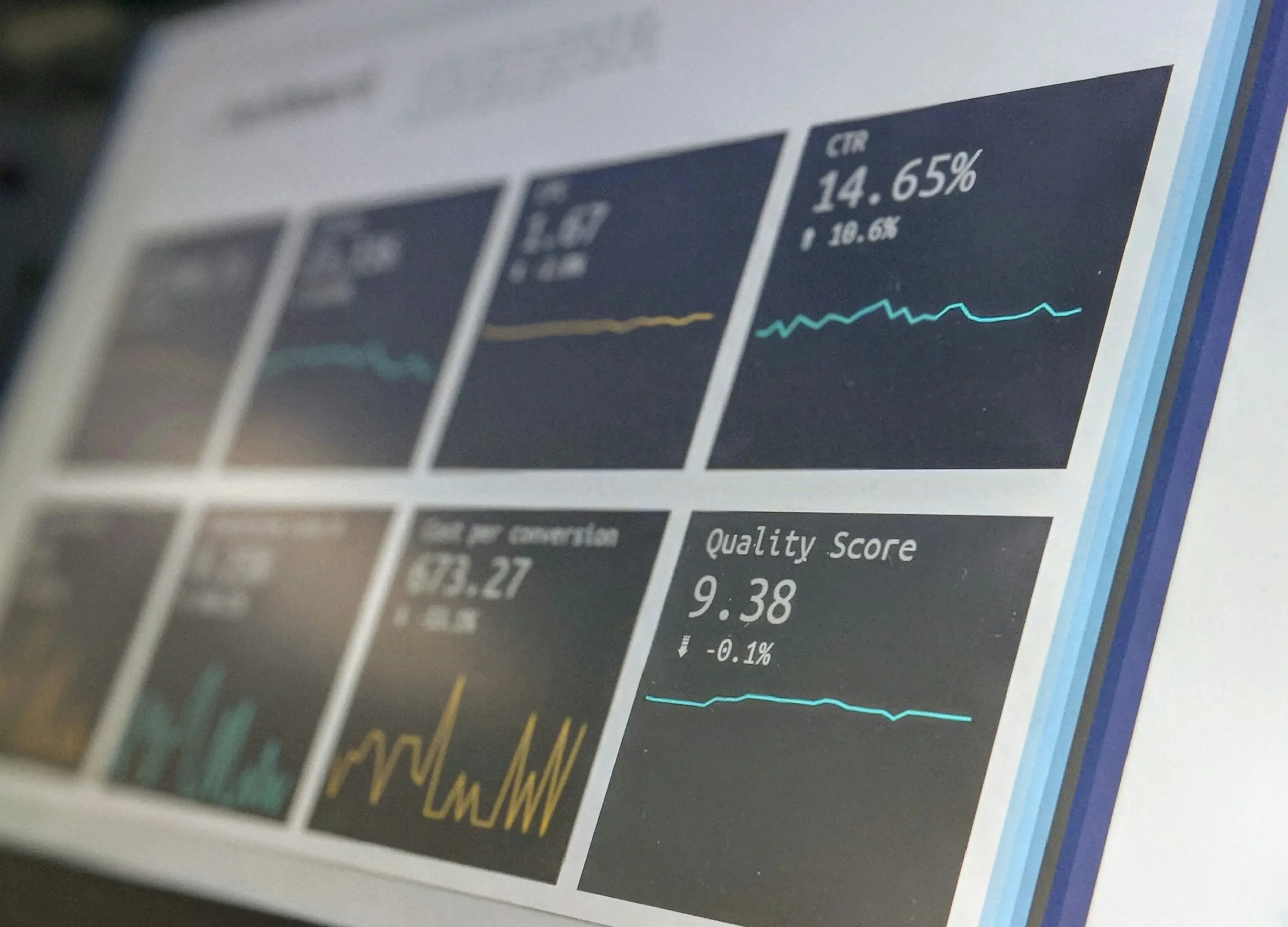 representation of data visualisation in laptop screen